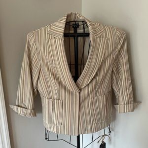 Jacket Blazer Women’s Work To Weekend Striped